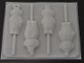 166sp Tele Friends Chocolate or Hard Candy Lollipop Mold